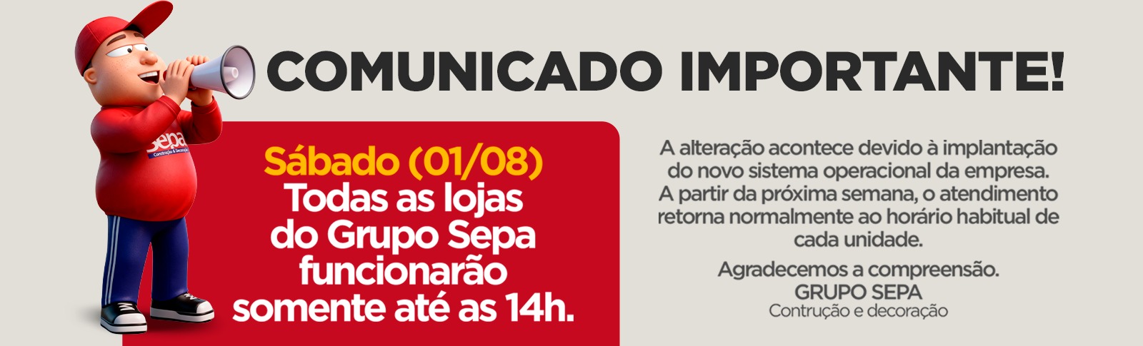 Aviso de Sabado